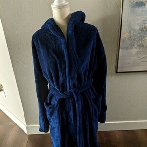 Arus Blue Hooded Robe S/M
